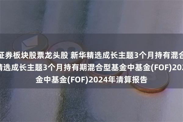 证券板块股票龙头股 新华精选成长主题3个月持有混合(FOF): 新华精选成长主题3个月持有期混合型基金中基金(FOF)2024年清算报告