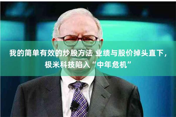 我的简单有效的炒股方法 业绩与股价掉头直下，极米科技陷入“中年危机”