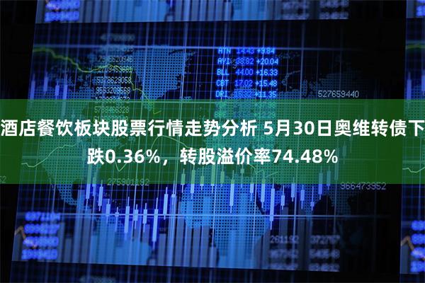 酒店餐饮板块股票行情走势分析 5月30日奥维转债下跌0.36%，转股溢价率74.48%