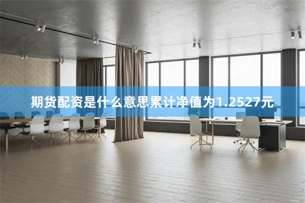 期货配资是什么意思累计净值为1.2527元