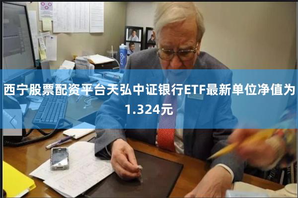西宁股票配资平台天弘中证银行ETF最新单位净值为1.324元